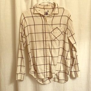 White Boyfriend Flannel